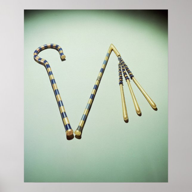 Crook und Flail, aus dem Grab von Tutankhamun Poster (Vorne)