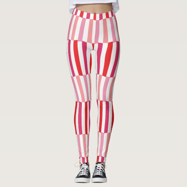 Crooked Candy Canes Leggings (Vorderseite)