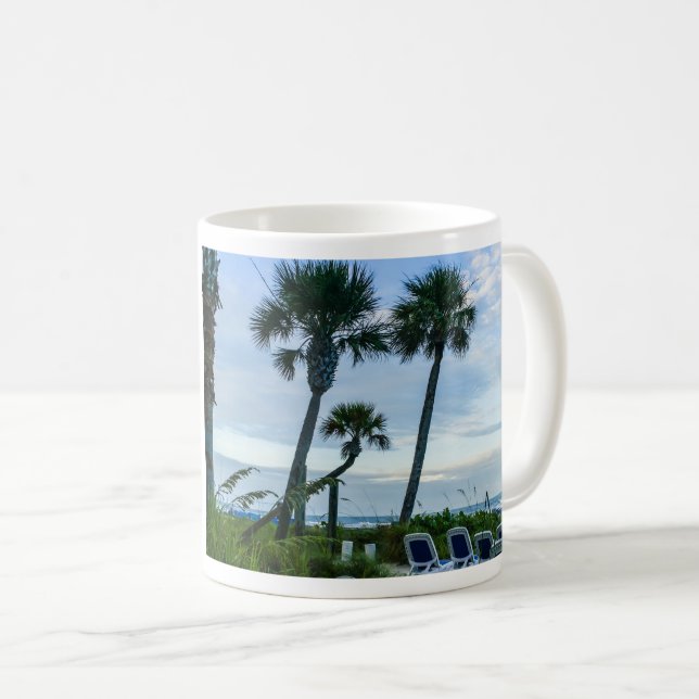 Crooked Palm Trees Kaffeetasse (VorderseiteRechts)