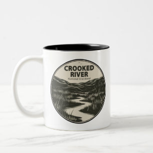 Crooked River National Grassland Oregon Bach Zweifarbige Tasse