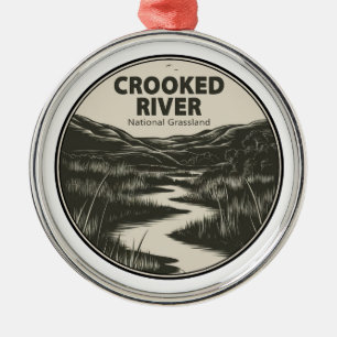 Crooked River National Grassland Oregon Fluss Ornament Aus Metall