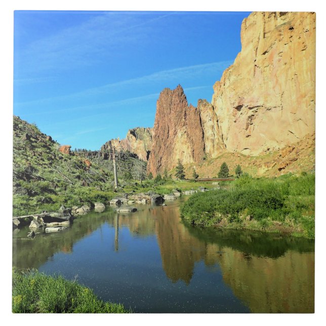 Crooked River, OR Fliese (Vorderseite)