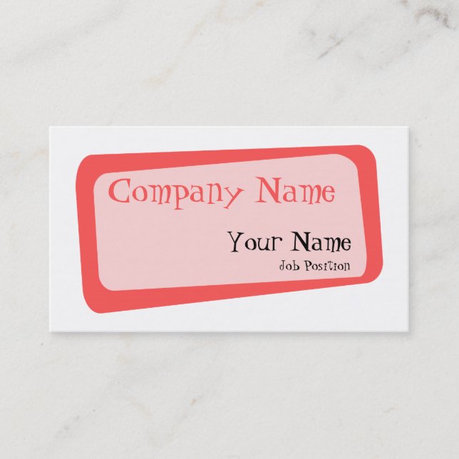 Crooked Squares Visitenkarte (Vorderseite)