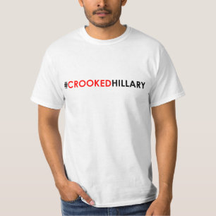 #CROOKEDHILLARY tordu de T-shirt de Hillary