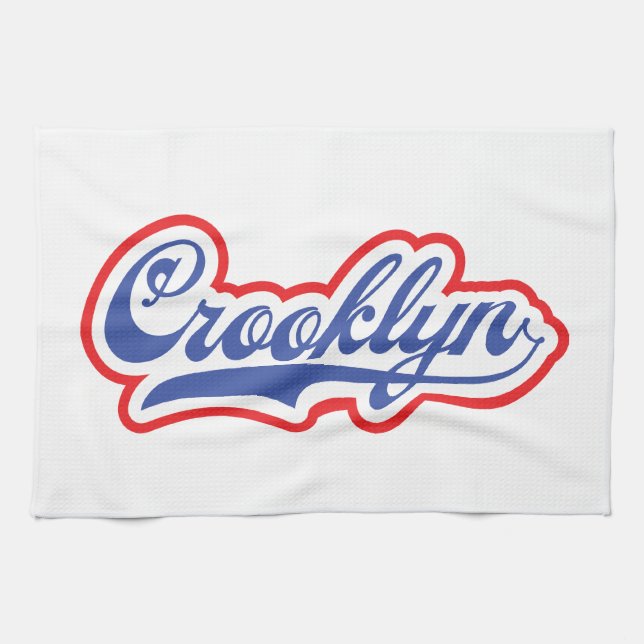 Crooklyn, NYC Geschirrtuch (Horizontal)