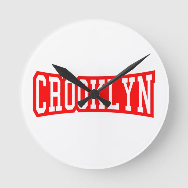 CROOKLYN, NYC RUNDE WANDUHR (Vorderseite)