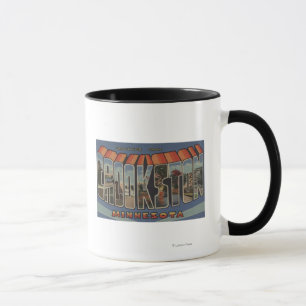 Crookston, Minnesota - große Buchstabe-Szenen Tasse