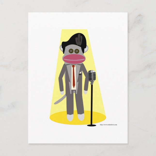 Crooner Monkey Postkarte (Vorderseite)