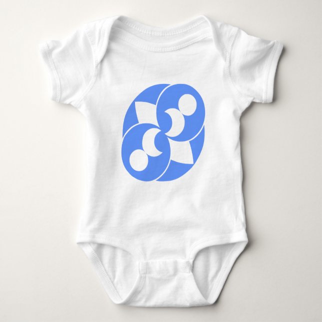 Crop Circle 03 Baby Strampler (Vorderseite)