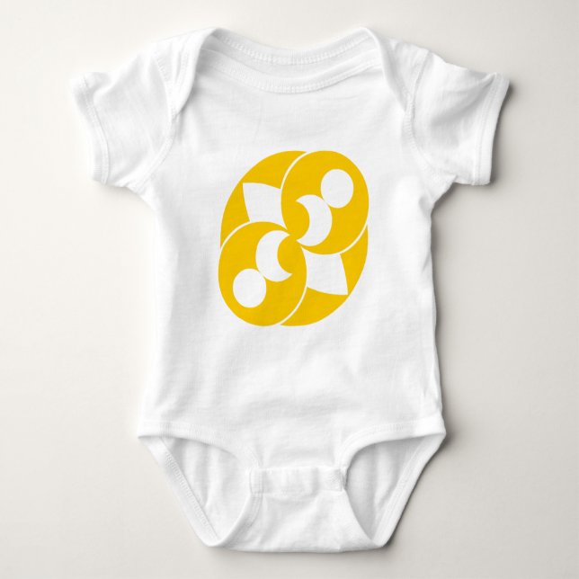 Crop Circle 03 Baby Strampler (Vorderseite)