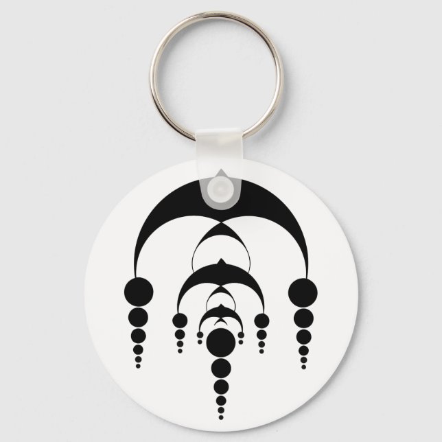 Crop Circle 6 (hell) Schlüsselanhänger (Vorderseite)