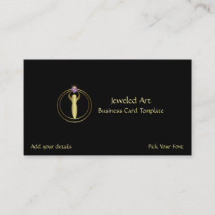 Crop Circle Art - Gold Amethyst Logo Visitenkarte