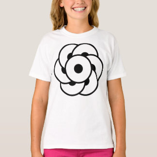 Crop Circle Blume - Geometrische kosmische Kunst T-Shirt