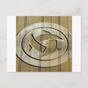 Crop Circle Crescent Moons Wiltshire Postkarte