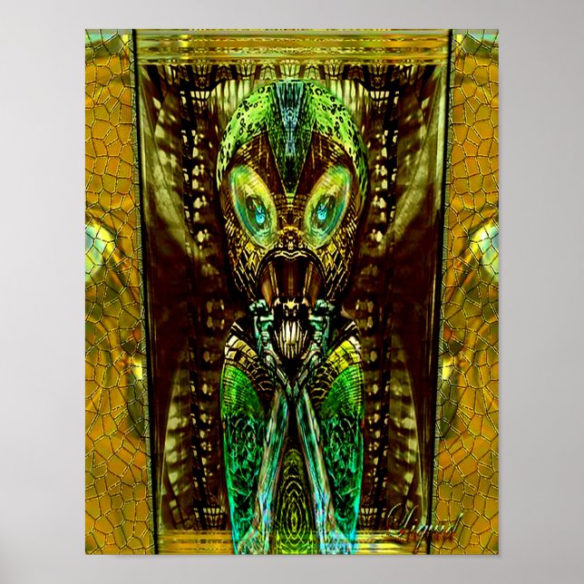 Crop Circle Investigator.Print Poster (Vorne)