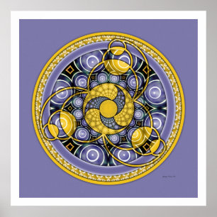 Crop Circle Mandala 5 Poster