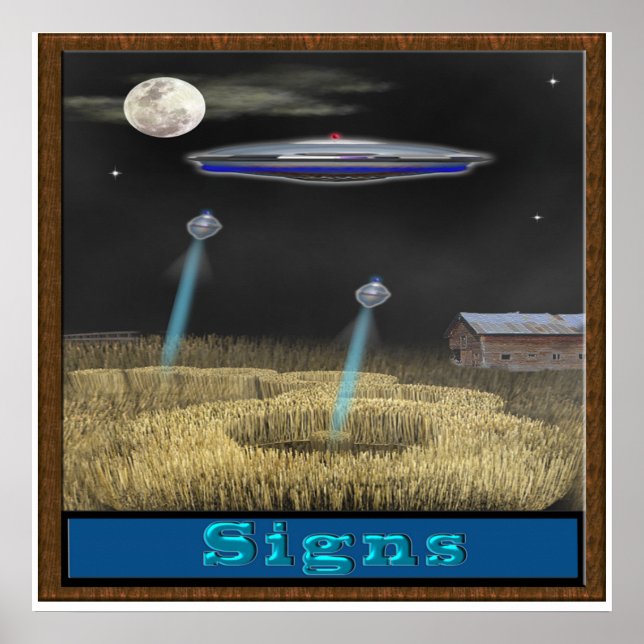 Crop Circle ufo Poster (Vorne)