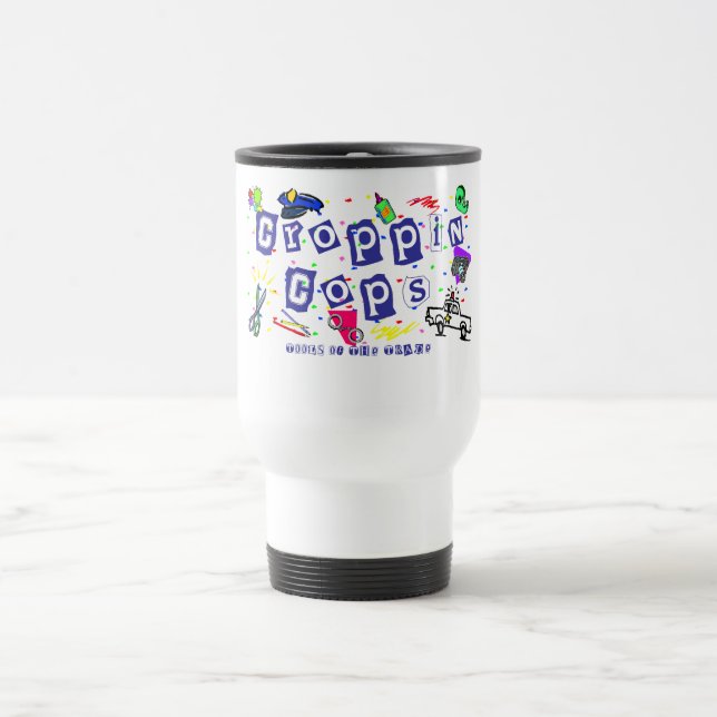 Croppin Polizist-Reise-Tasse Reisebecher (Mittel)