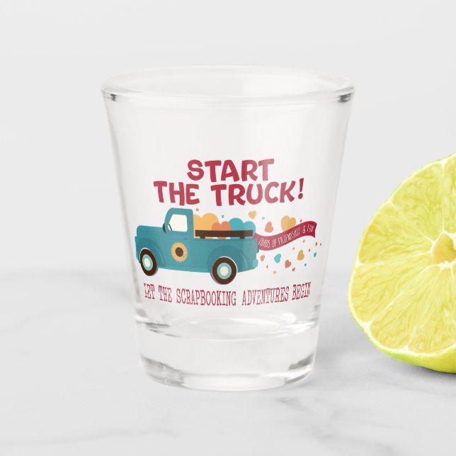CROPTOBERFEST 2024 Shot Glass - Starten Sie den LK Schnapsglas (Vorderseite)