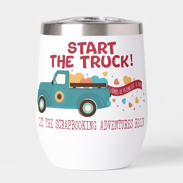 CROPTOBERFEST 2024 Wine Tumbler - Start the Truck (Vorderseite)