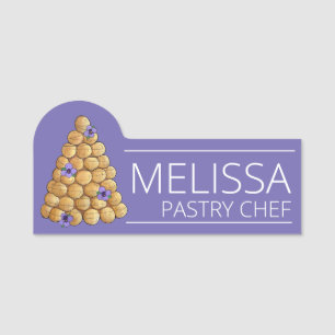 Croquembouche Choux Bun Cream Puffs Wedding Cake Namensschild
