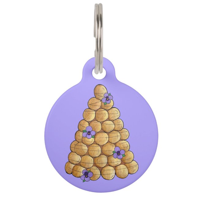 Croquembouche Choux Buns French Patisserie Cake Haustiermarke (Vorderseite)