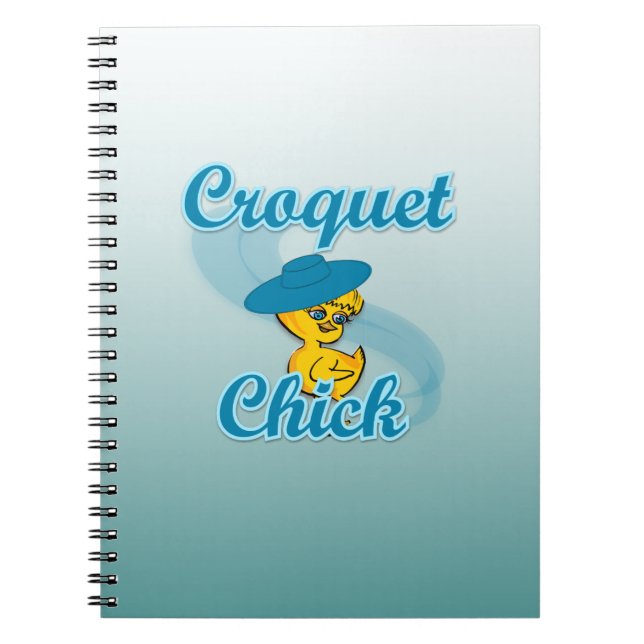 Croquet Chick #3 Notizblock (Vorderseite)