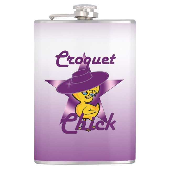 Croquet Chick #9 Flachmann (Vorderseite)