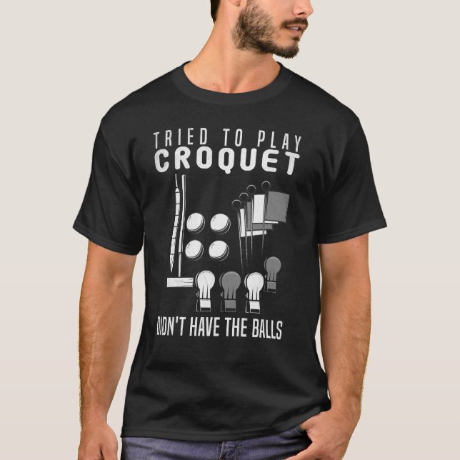 Croquet Player Croquet Play Croquet Gift T-Shirt (Vorderseite)
