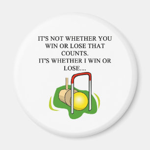 CROQUET-Spieler Magnet