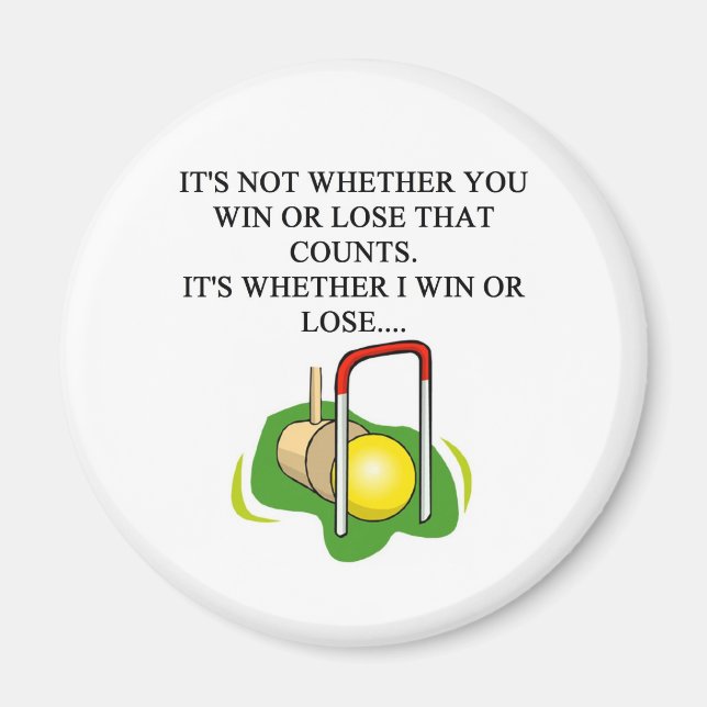 CROQUET-Spieler Magnet (Vorne)