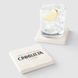 Croqueta Steinuntersetzer