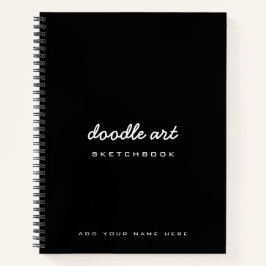 Croquis carnet de croquis de nom d'art doodart