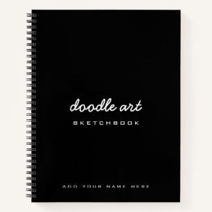 Croquis carnet de croquis de nom d'art doodart