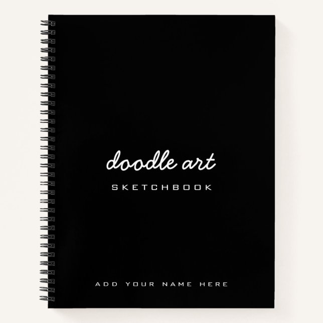 Croquis carnet de croquis de nom d'art doodart (Devant)