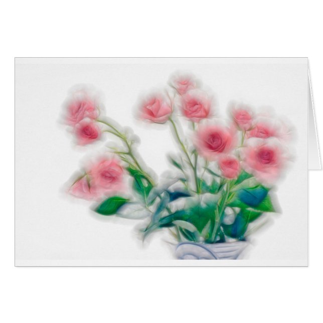 Croquis de bouquet rose (Devant horizontal)