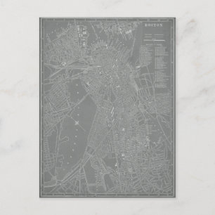 Croquis de la carte de Boston City