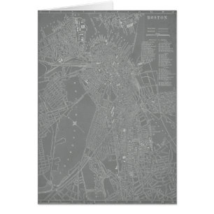 Croquis de la carte de Boston City