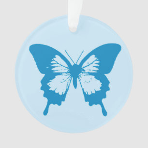 Croquis de papillon, bleu céruléen et bleu ciel