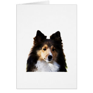Croquis de peinture Sheltie Dog