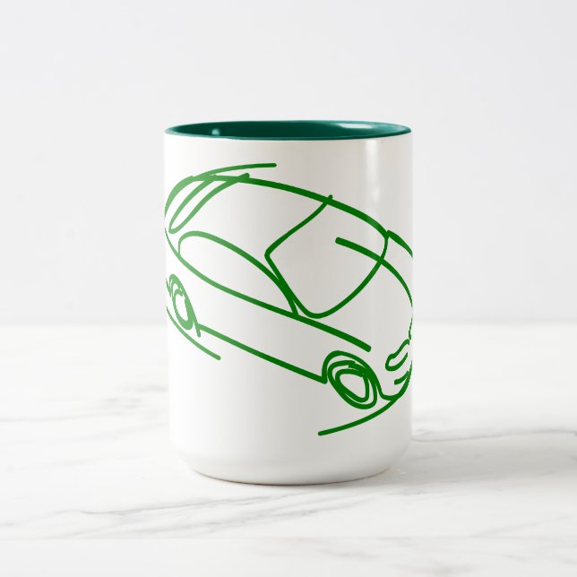 Croquis de voiture moderne Café Mug (Centre)
