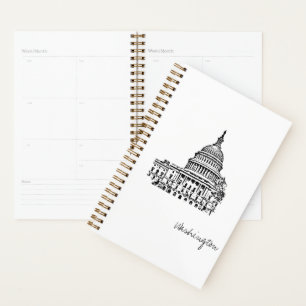 Croquis de Washington DC USA Capitol