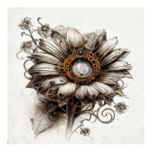 Croquis détaillé Steampunk Daisy dans Poster au cr