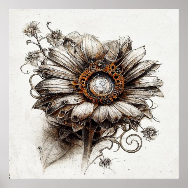 Croquis détaillé Steampunk Daisy dans Poster au cr (Devant)