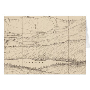Croquis horizontal du pic Tallac, Cal