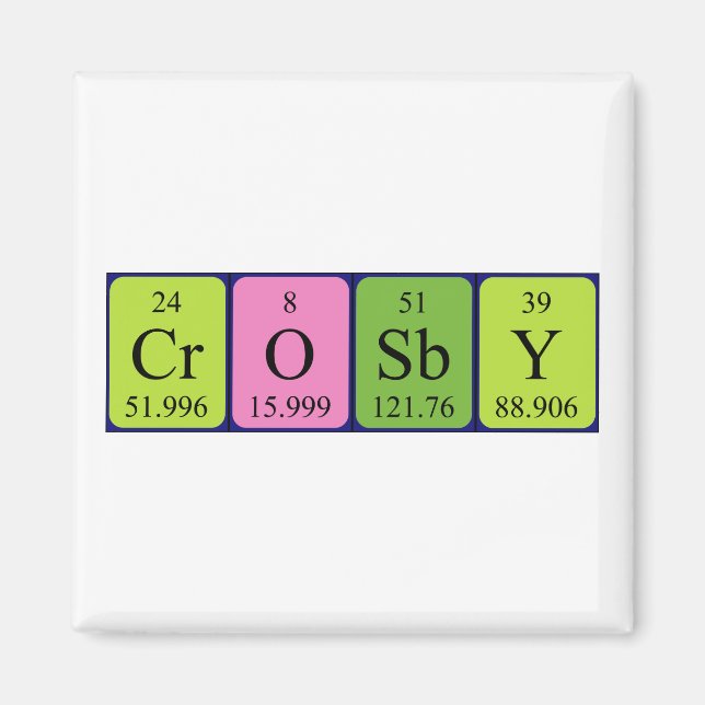 Crosby Periodenmagnet Magnet (Vorne)