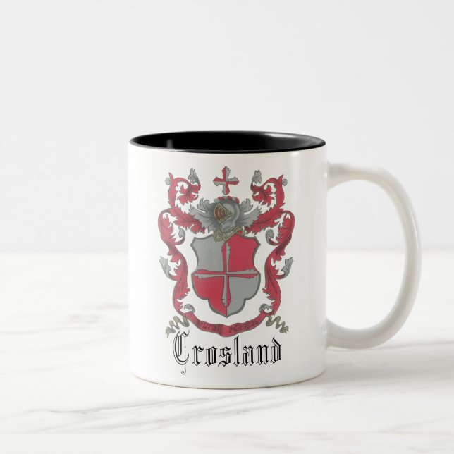 Crosland Wappen Helle-Gut Tasse (Rechts)