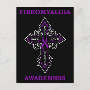 Cross/Awareness...Fibro Postcard Postkarte