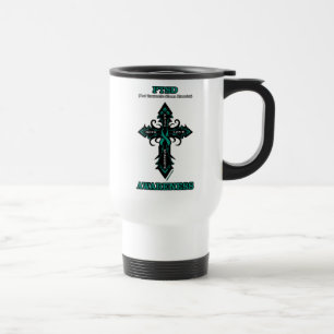 Cross/Awareness...PTSD Travel Mug Reisebecher