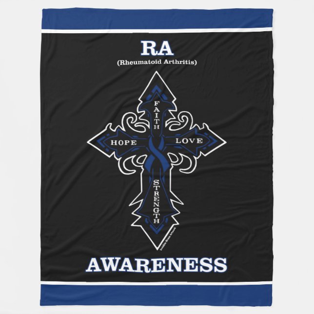 Cross/Awareness..RA Fleecedecke (Vorderseite)